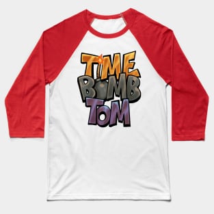 TimeBombTom Cartoon Logo Baseball T-Shirt